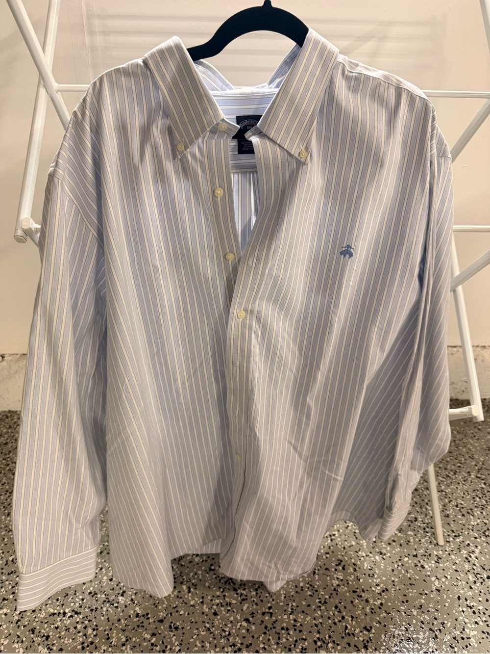 Brooks Brothers Non-Iron Stripe Button Down Shirt 3XL